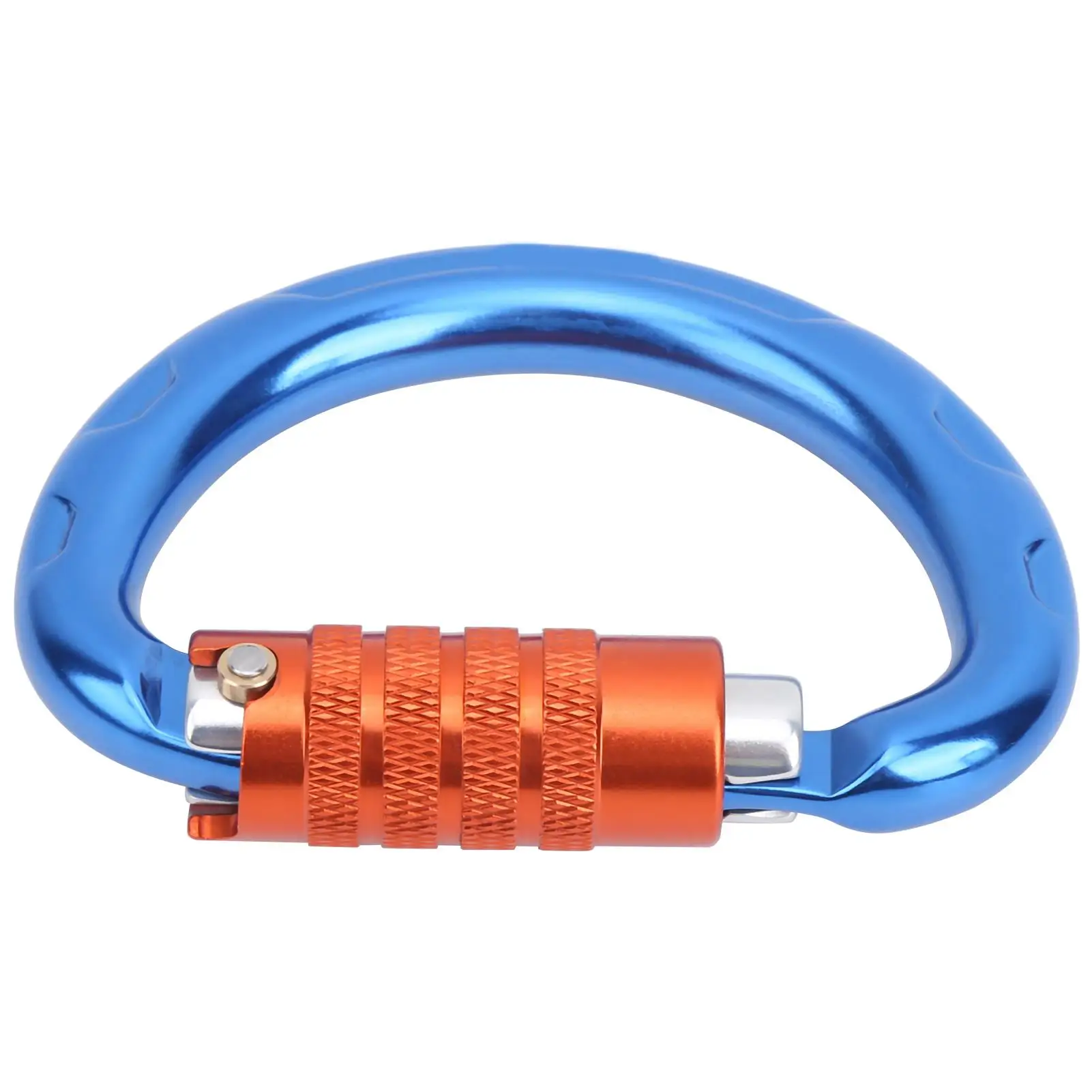 20KN Outdoor Climbing Carabiner - Auto Locking Aluminum Clip Hook for Mountaineering & Hiking