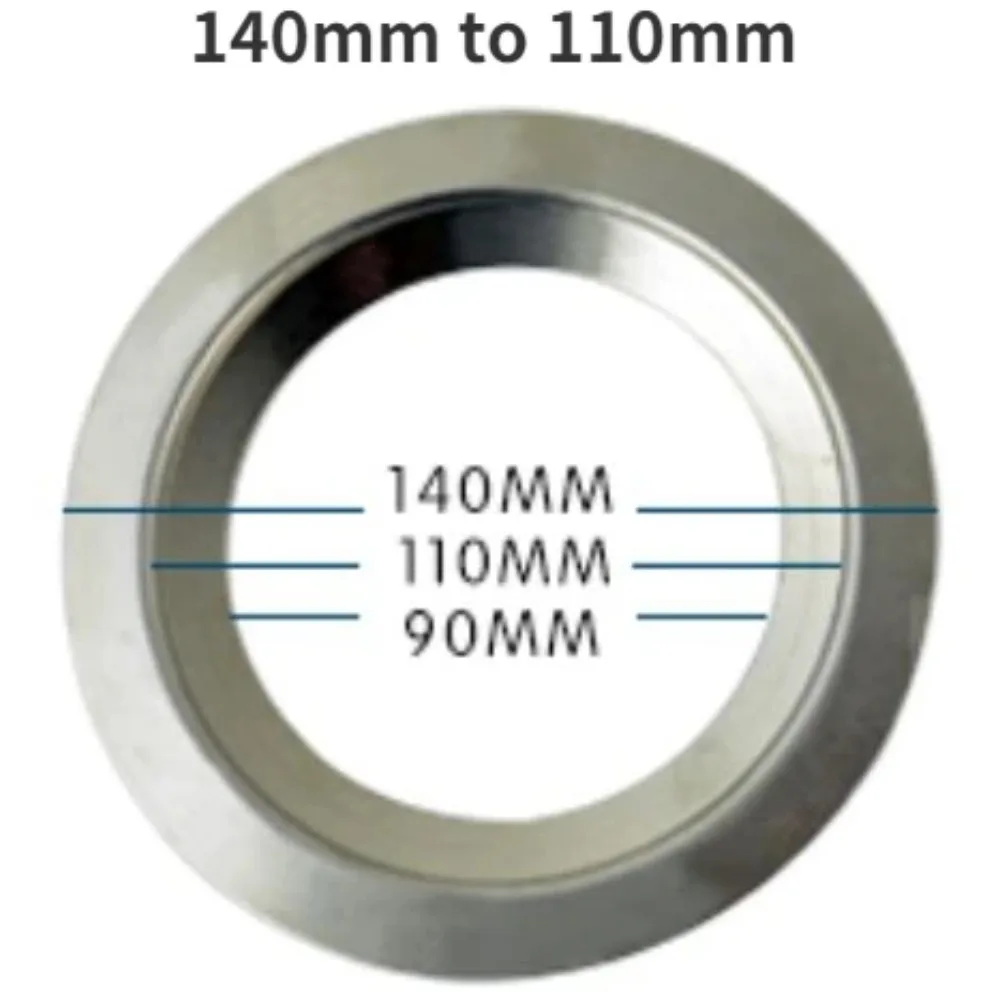Stainless Steel Food Waste Disposer Adapter140/160/180 to 110/114mm Sink Mounting Ring, Universal Kitchen Drain Converter Access