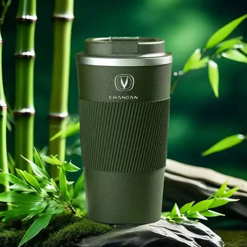 Imagen 1 del producto Taza de café de acero inoxidable 510, taza térmica para Changan CS35 Plus CS85 Aslvin CS75 CS95 CS15 CS70 Eado Raeton CS55 CX20, 304 ml