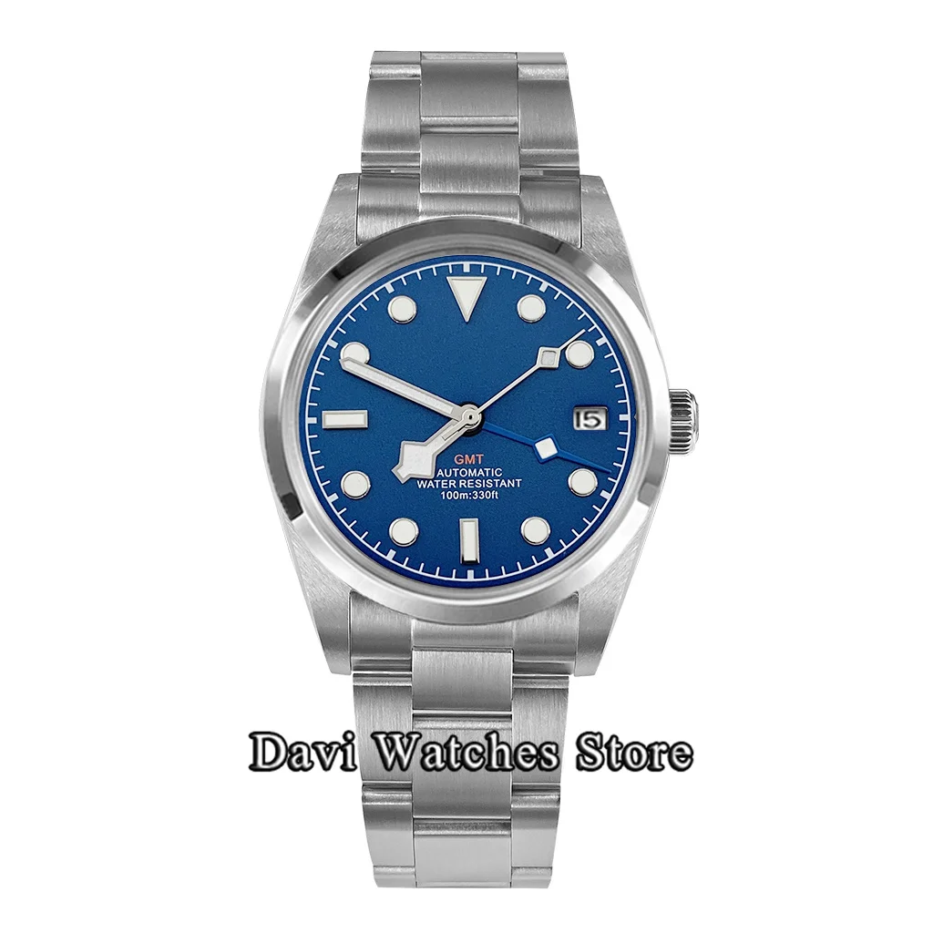 36mm/39mm New Original Luxury Fashion Automatic Watch Silver Stainless Steel Case Sterile Dial Sapphire Glass NH34 Movement