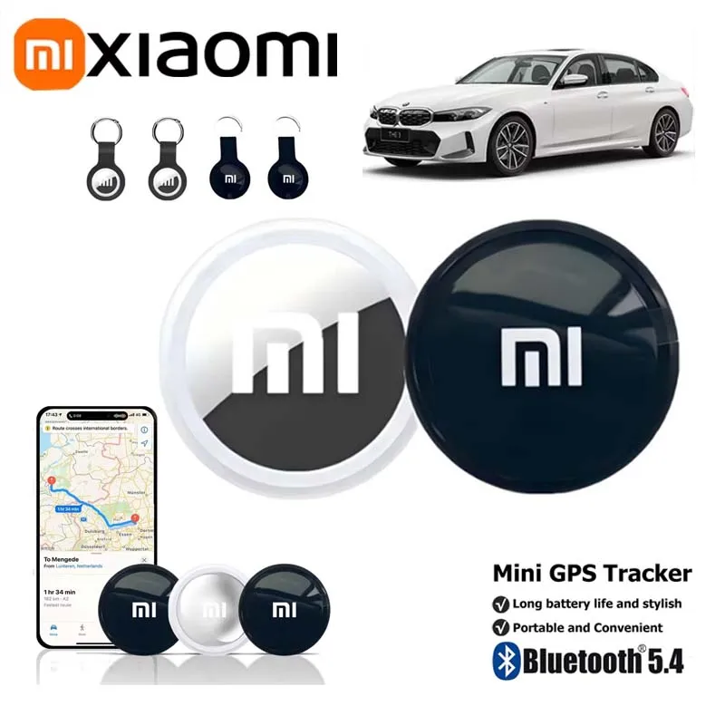 

Xiaomi Mini GPS Tracker Bluetooth 5.4 Pet elderly Kids Wallet Tracking Smart Finder Locator Car Locator For IOS Android New 2026
