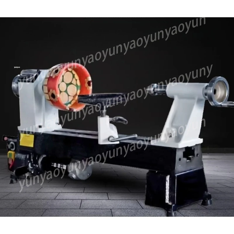 Mini Benchtop Wood Lathe with Chuck Tools Household Wood Turning Machine Processing for DIY Handcraft Woodwork Workshop Use