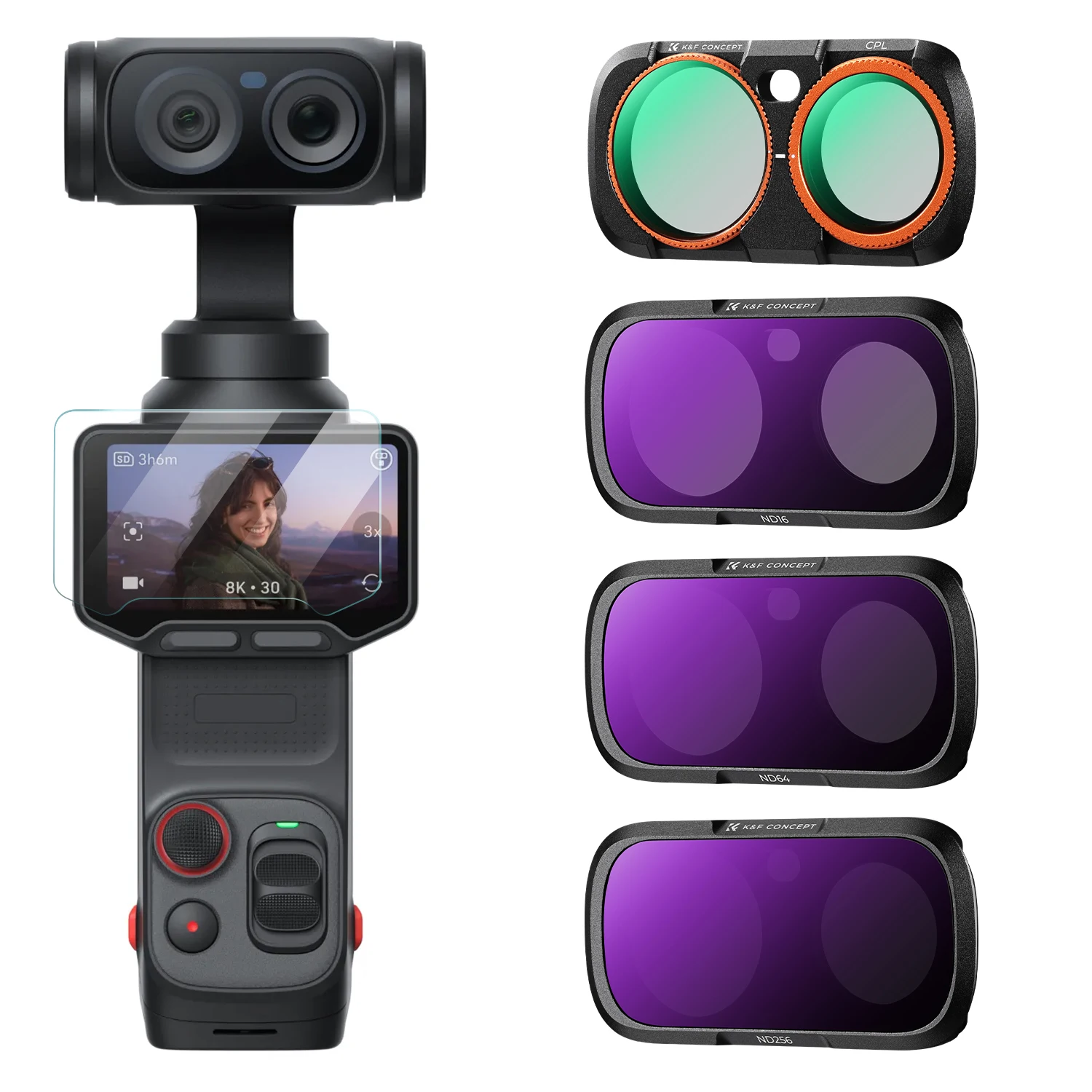 k-f-concept-4pcs-filter-kit-for-insta360-luna-ultra-cpl-filter-fixed-nd-filter-nd16-nd64-nd256-action-camera-filter