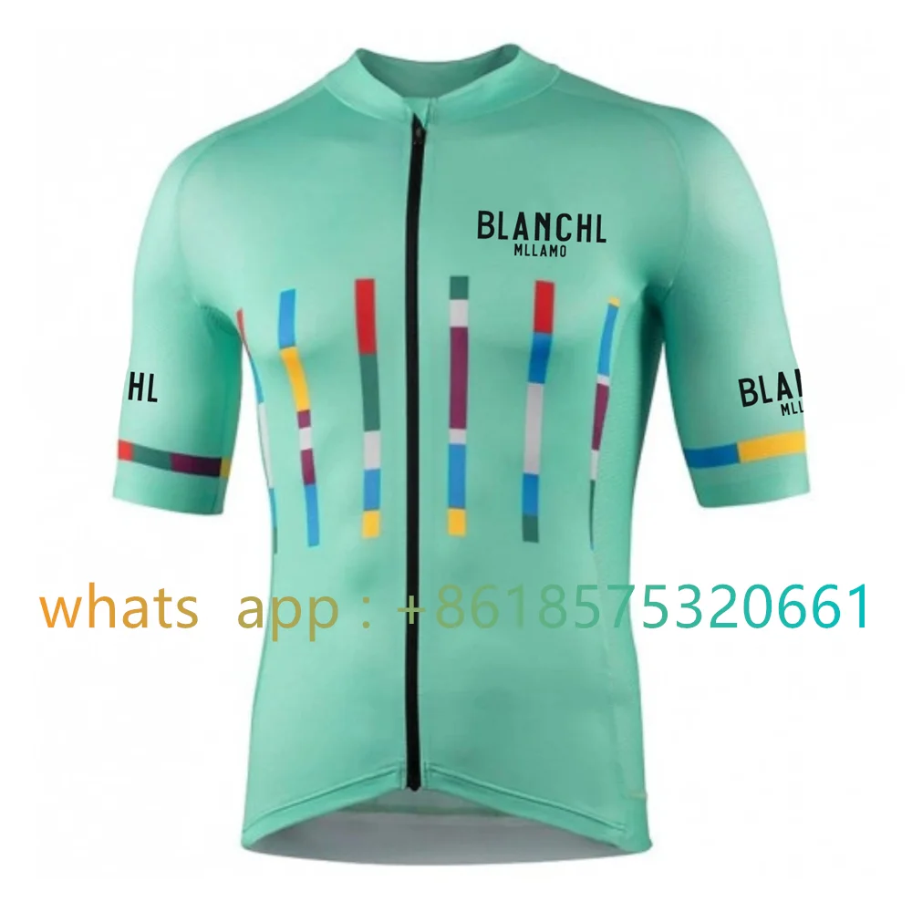 Blanchl 2023 cycling jersey summer short sleeve shirt Bike bicycle clothes Clothing Ropa Ciclismo sportswear