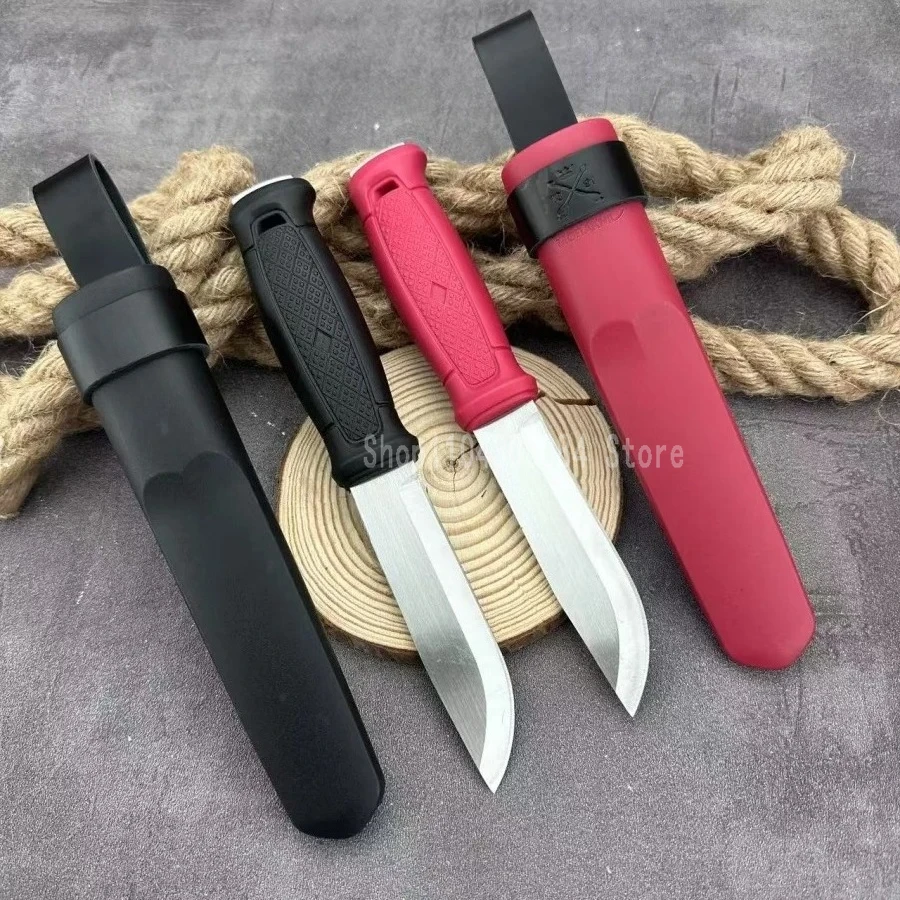 High-hardness Straight Knife with 440C Steel Blade Nylon Fiber Handle Suitable Outdoor Tactical Camping Hiking EDC Tools