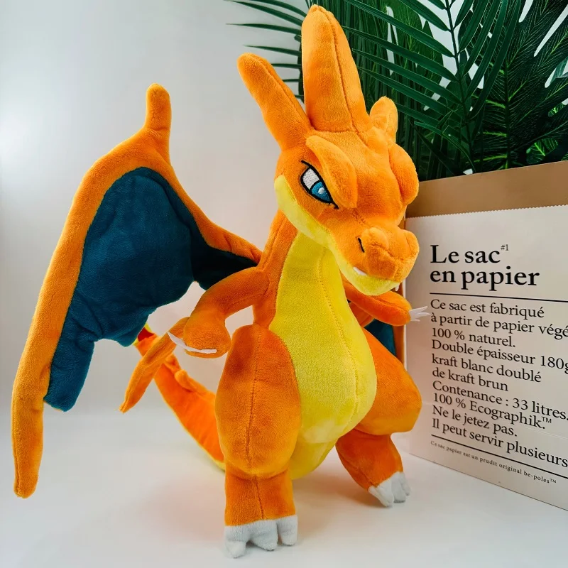 40cm Charizard Plush Toys Pokemon Mega Evolution X & Y Charizard Soft Stuffed Cartoon Animals Toy Doll Children's Birthday Gift