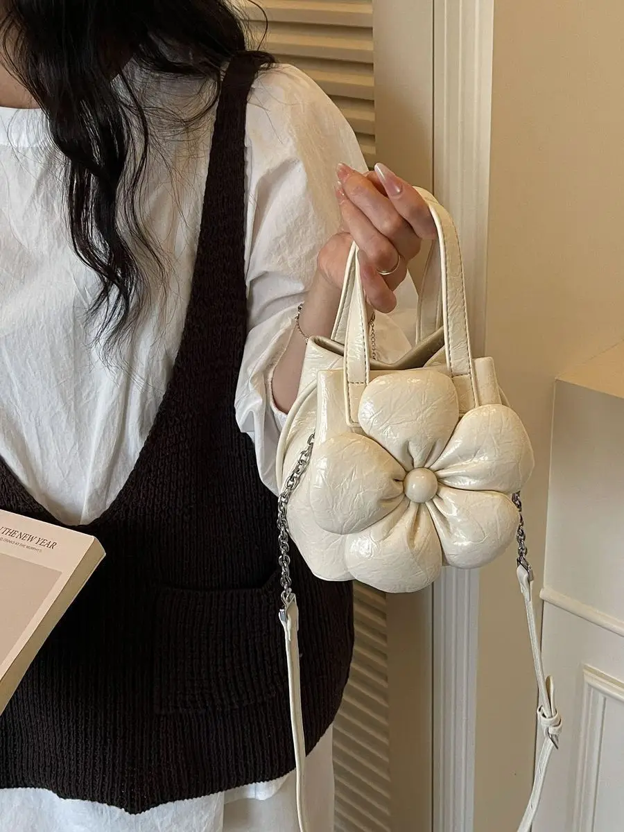 floral-bucket-handbag-women's-fashionable-simple-chain-single-shoulder-crossbody-bag-casual-leisure-tote-bag-daily-use