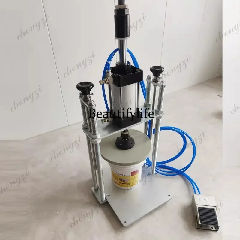 AB AB02 Desktop pneumatic capping machine Glass bottle Cork oil drum Plastic bottle stopper Plastic drum bucket capper