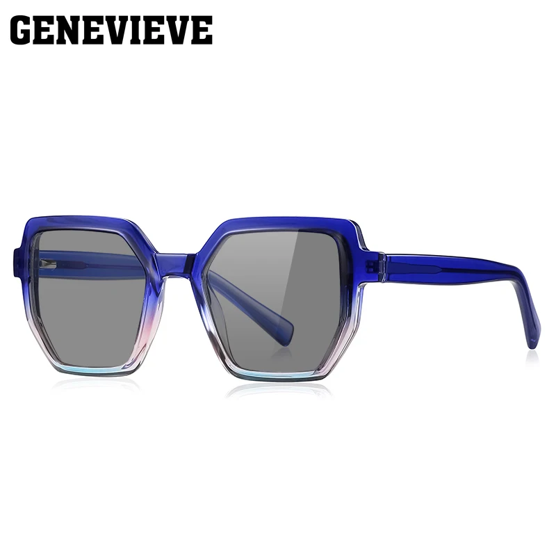 نظارات شمسية نسائية مستقطبة ، نظارات شمسية هندسية للسيدات ، نظارات شمسية لقصر النظر مخصصة ، UV400 ، تصميم جديد ، موضة ، #5