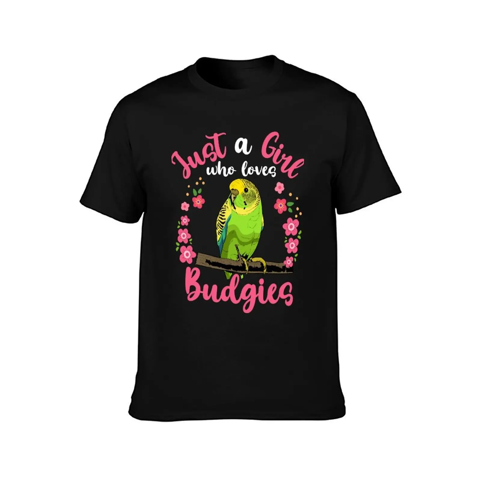 Budgie Budgerigar Parakeet Budgie Lover T-Shirt Basic Regular Fit Casual T-Shirt