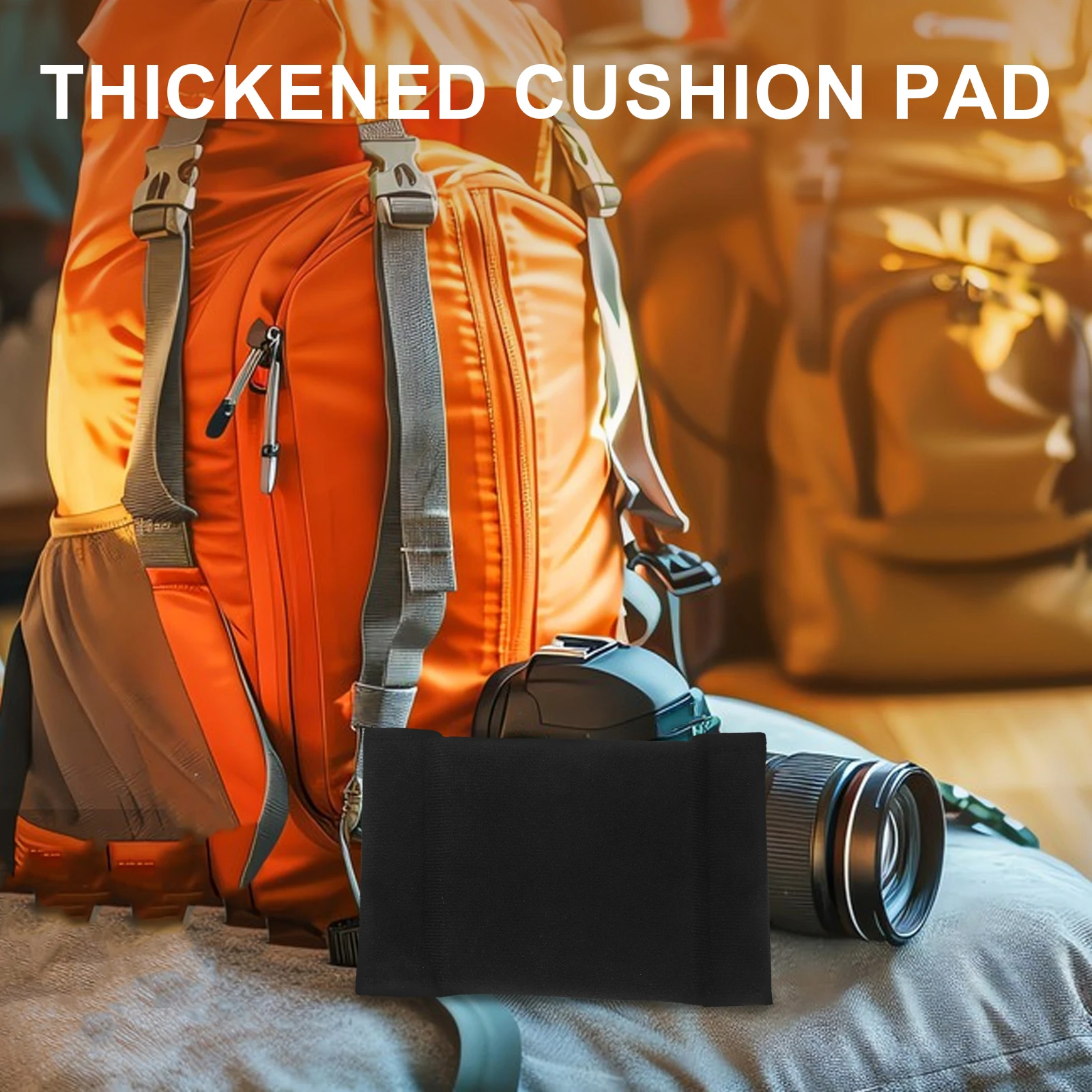 

2pcs Camera Bag Divider Kit Thickened Padding Black Inserts for Backpack with Adjustable Compartments Organizer