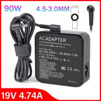 Cargador de ordenador portátil, adaptador de CA de 19V, 4,74a, 90W, 4,5x3,0mm, para Asus Q524 Q524U Q524UQ Q534 Q534U Q534UX UX533FD UX533FN BX51VZ