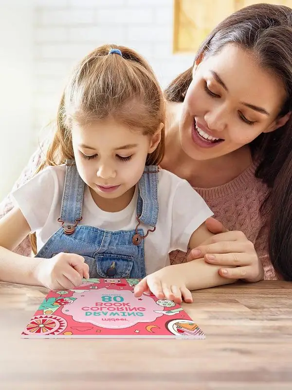 Paint With Water Books Drawing Book Cognitive Picture Books Drawing Practice Food-Grade Ink Art Craft Gift For Kids Boys Girls