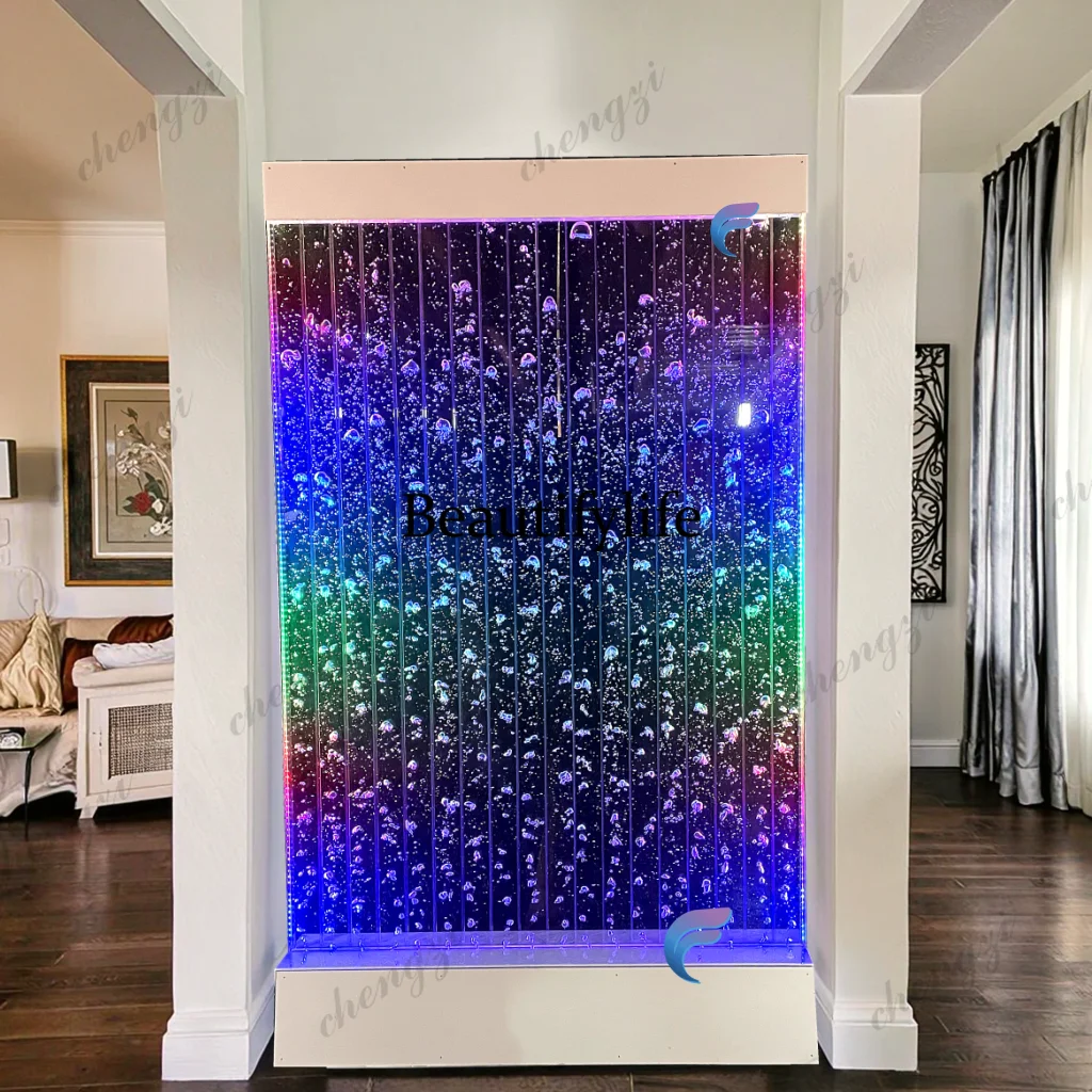 TTT  Customization.Modern Water Bubble Wall Panel Large Size Acrylic Metal Waterproof Movable Hanging for Office Bedroom