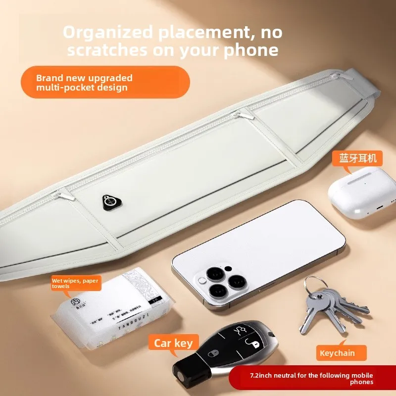 กระเป๋าคาดเอวสำหรับเล่นกีฬา กระเป๋าใส่โทรศัพท์สำหรับวิ่งออกกำลังกายกลางแจ้ง วิ่งตอนเช้า ฟิตเนส อเนกประสงค์ กันน้ำ บางเฉียบและกระชับ