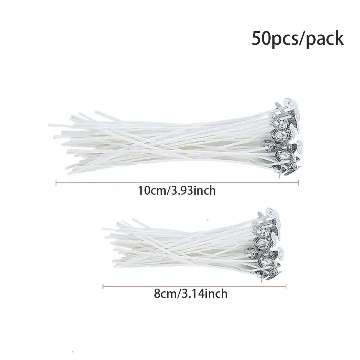 50 قطعة/المجموعة/المجموعة فتائل شمعة دخاني شمع الصويا القطن الخالص الأساسية 8/10 سنتيمتر DIY بها بنفسك شمعة صنع الفتيل قبل مشمع لمستلزمات الحفلات