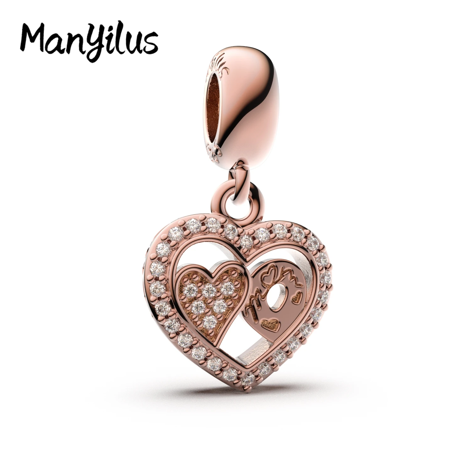 

Manyilus 2025 Love Charms S925 Sterling Silver Women's Jewelry Beads For Original 925 Silver Charm Bracelet Charms For Jewelry