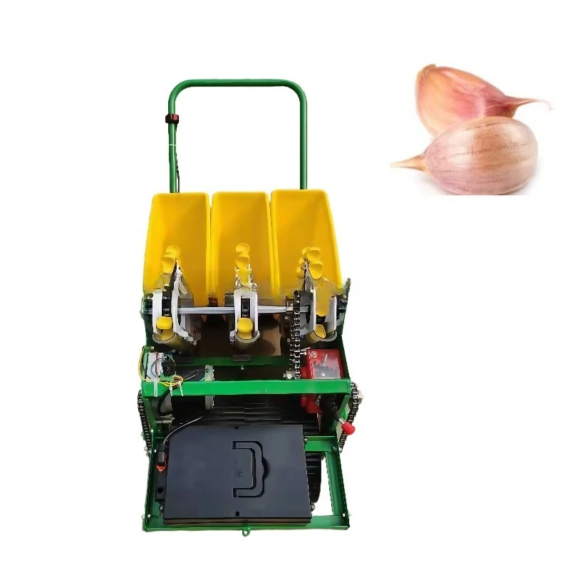 Manual Garlic Planter 1/2/3 Rows Agricultural Planting Equipment Farm Garlic Sowing Machine