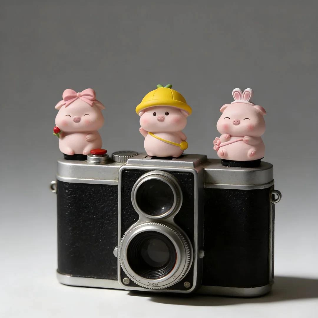 Cute Pig Hot Shoe Cover for Leica Q2 Fuji X100V X-T5 Sony ZV-1 Canon EOS R5 Nikon Z5 Camera Accessories view 2