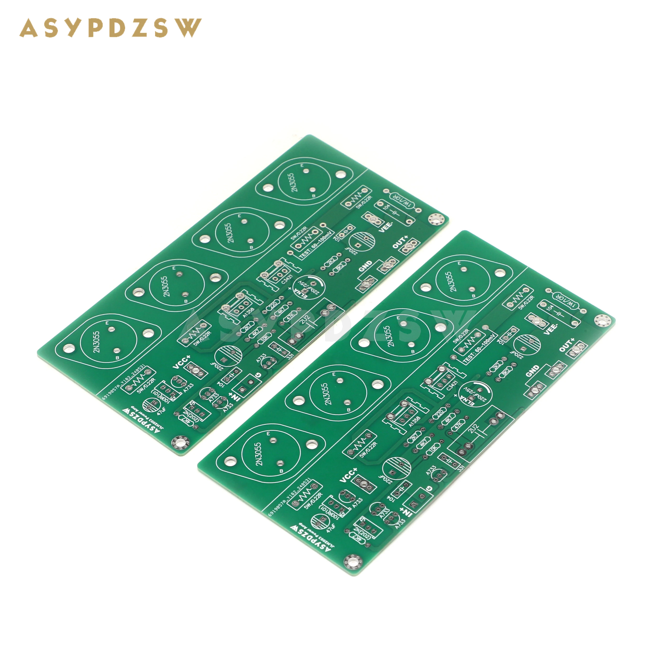 HOOD-JLH2003 Amplificador de potência estéreo, single-ended, classe A PCB nua, 22W + 22W, 2 CH