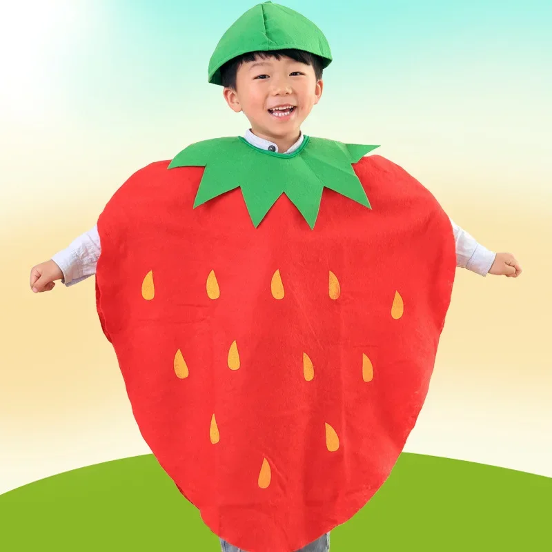 Christmas Children's Fruit And Vegetable Modeling Costumes Kindergarten Fruit Environmental Fashion Show To Clothes New Year Cos view 6