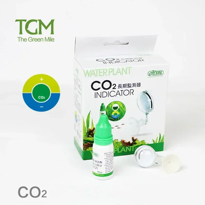 ISTA Glass Aquarium CO2 Test Kit Solution of CO2 Indicator for Water Plants and 10ml Test Liquid for Water Quality Control