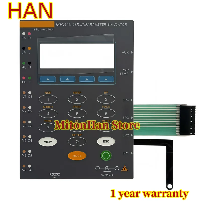 New For  Fluke MPS450 Membrane Keyboard Button Keypad Protective Film Overlay
