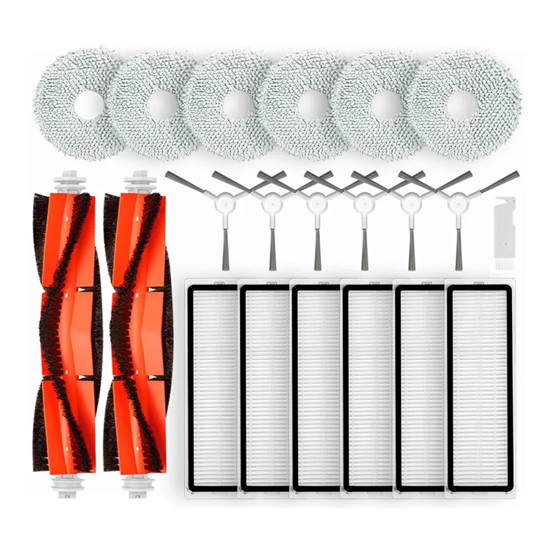 For Xiaomi Robot Vacuum S10+ / S10 Plus Spare Parts Accessories Main Brush Side Brush Hepa Filter Mop Rag Cloth