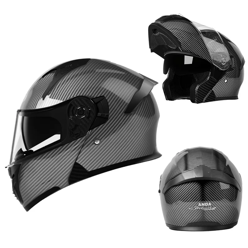

DOT Certified AD Unisex Open Face Helmet with Dual Visor ABS Material Factory Direct Latest Fashion Motorcycle Helmets Wholesale