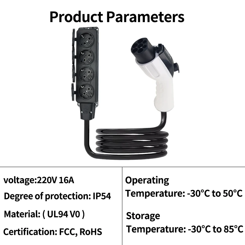 GBT إلى Schuko محول مأخذ التوصيل سكوتر كهربائي الدراجات الإلكترونية 16A 3.5kw GBT ذكر التوصيل إلى مقبس الاتحاد الأوروبي