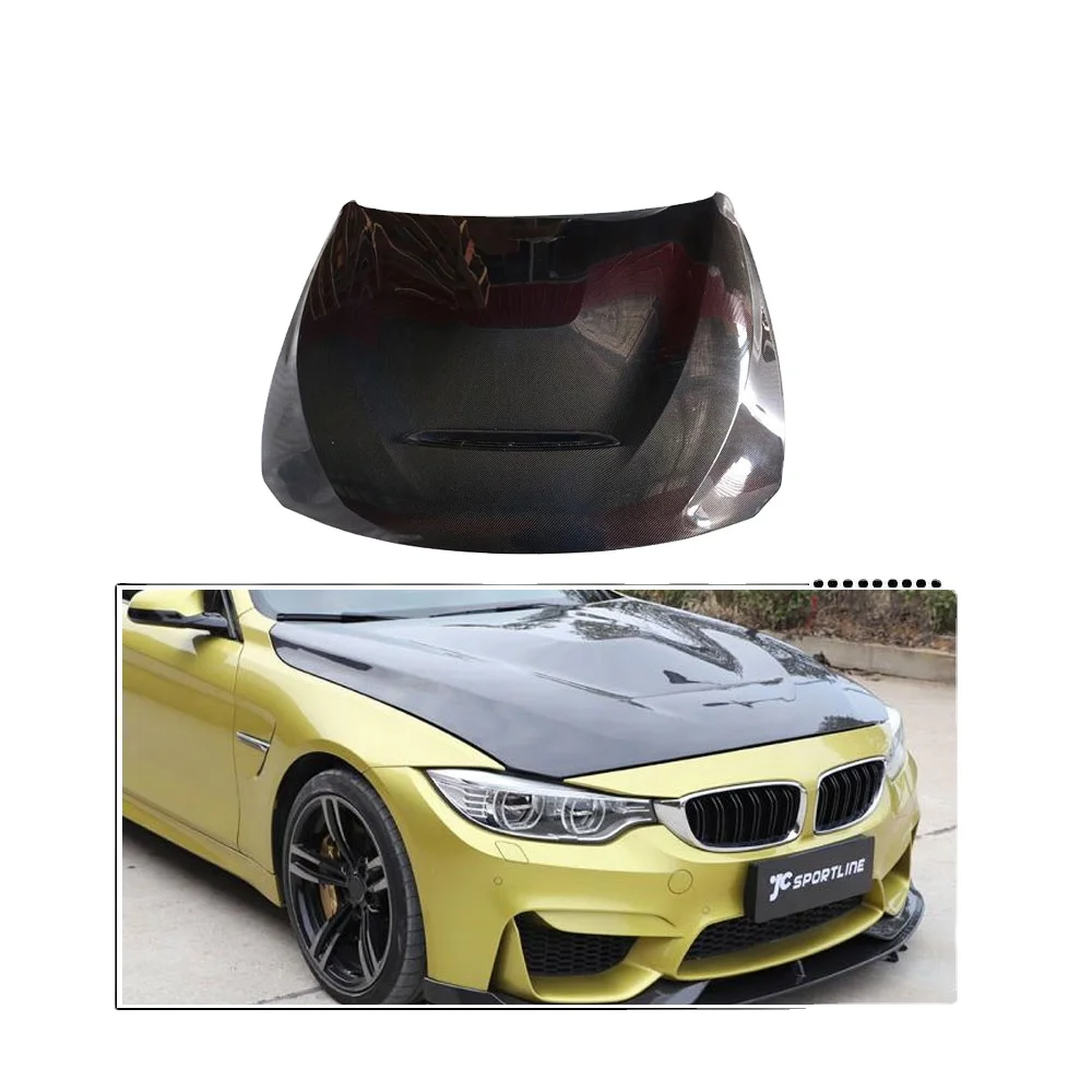 

Pure Carbon Fiber M4 Car Engine Cover Hood With Vents Bonnet For BMW F80 M3 F82 F83 M4 14-19