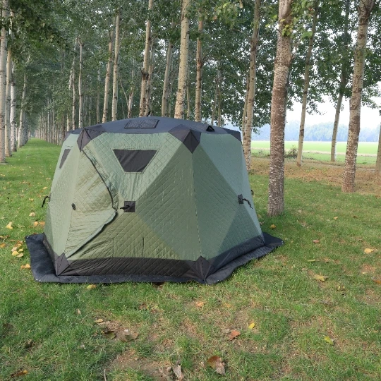 

Portable Single Fishing Camping Tent Foldable Winter Ice Fishing Tent with Carbon Fiber Lightweight and Eco-Friendly