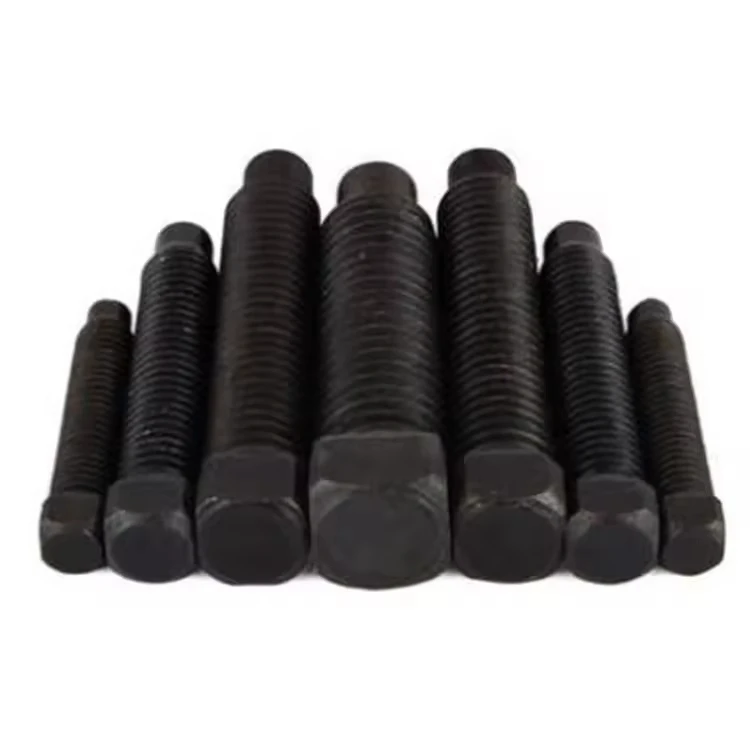 Heavy Duty 45 Steel Square Head Bolt Set with Lock Washer for Industrial Machinery and Tooling Fixture M8 to M16
