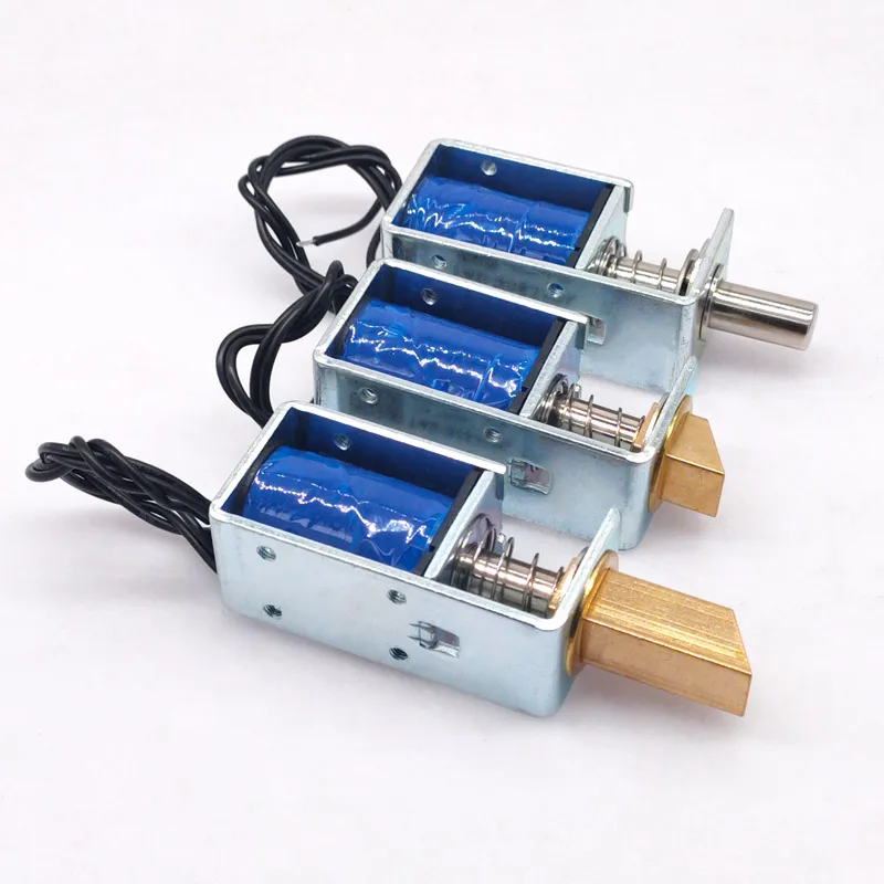 1PCS TAU-S0837DL DC 6V 12V 24V Electric Locks electromagnet stroke 10mm Magnetic Lock for the Cabinet door lock