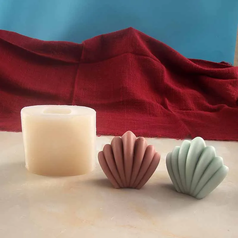 Shell Silicone Candle Mold DIY Marine Animal Scallop Candle Making Supplies Handmade Soap Plaster Resin Artifact