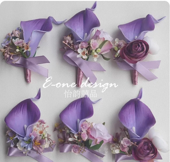 

Wedding bride groom father mother bridesmaid groomsman wedding corsage opening ceremony VIP