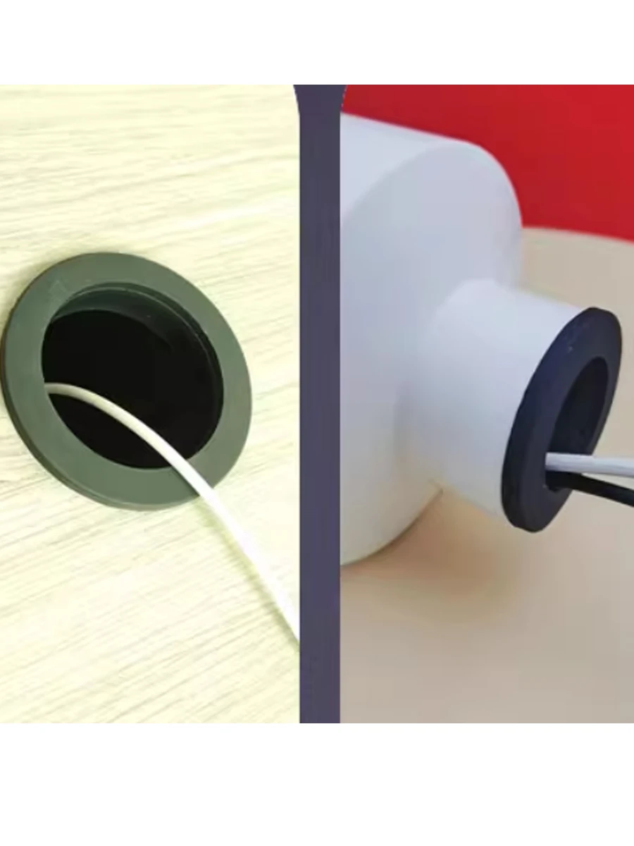 Oeillet à pression en caoutchouc de Silicone noir, 4.5mm ~ 50.6mm, bouchon de trou, fil d'étanchéité double face, œillet de câble