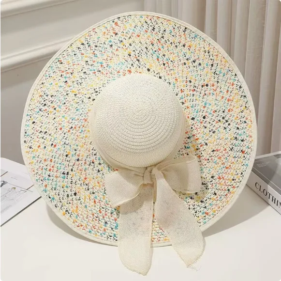 Women's Summer Korean Style Straw Hat Wide Brim Sun Hat New Arrival Beach UV Protection Outdoor Visor Cap