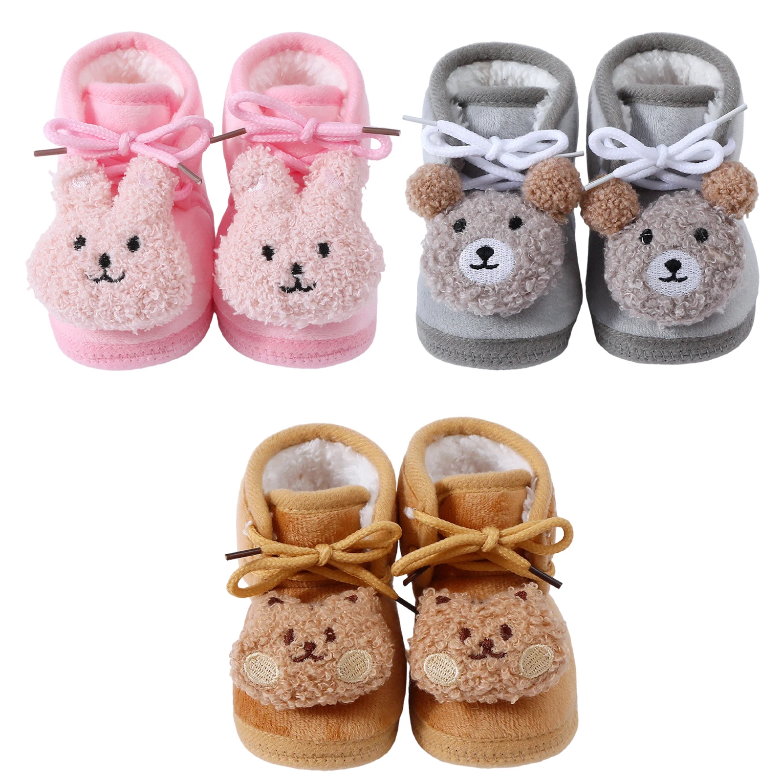 

Baby Winter Shoes Soft Sole Non-Slip First Walking Shoes Boots Toddler Shoes For Girls Boys