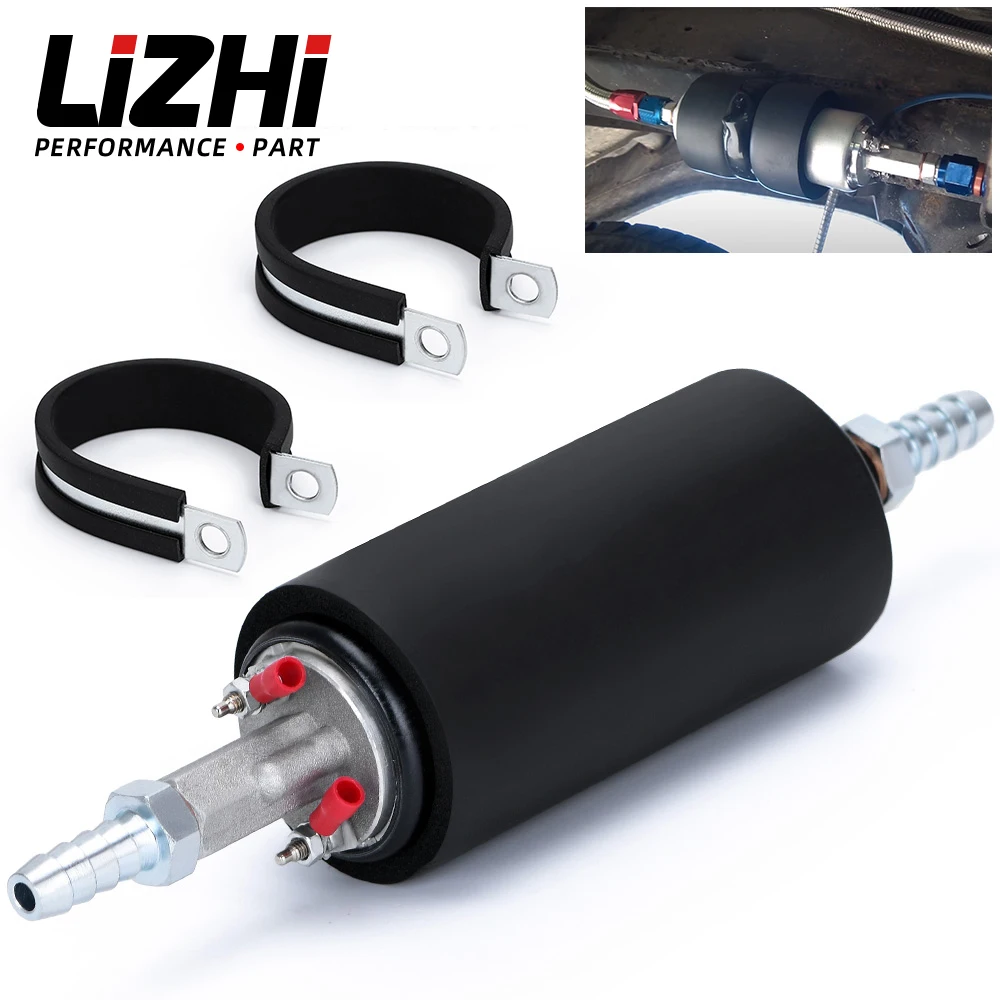 

LIZHI - Black Universal High Flow & Fuel Pump GSL392 Pressure External Inline 255LPH LZ-FPB005