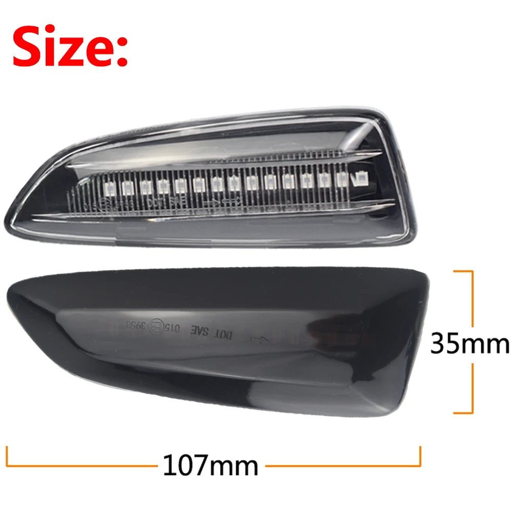 علامة جانبية ديناميكية جديدة مصباح إشارة انعطاف متتابعة لأوبل أسترا J Astra J K Zafira C Insignia B Grandland X
