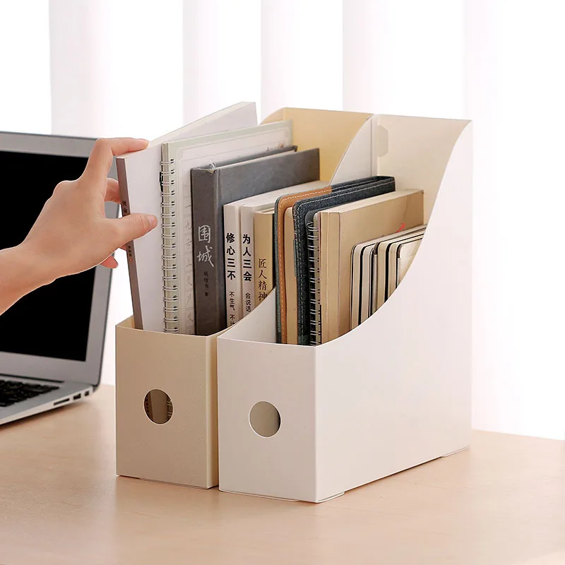 

Simple Office Multi-functional Document File Storage Box Folding Desktop Organizer Books Sundries Storage Stationery