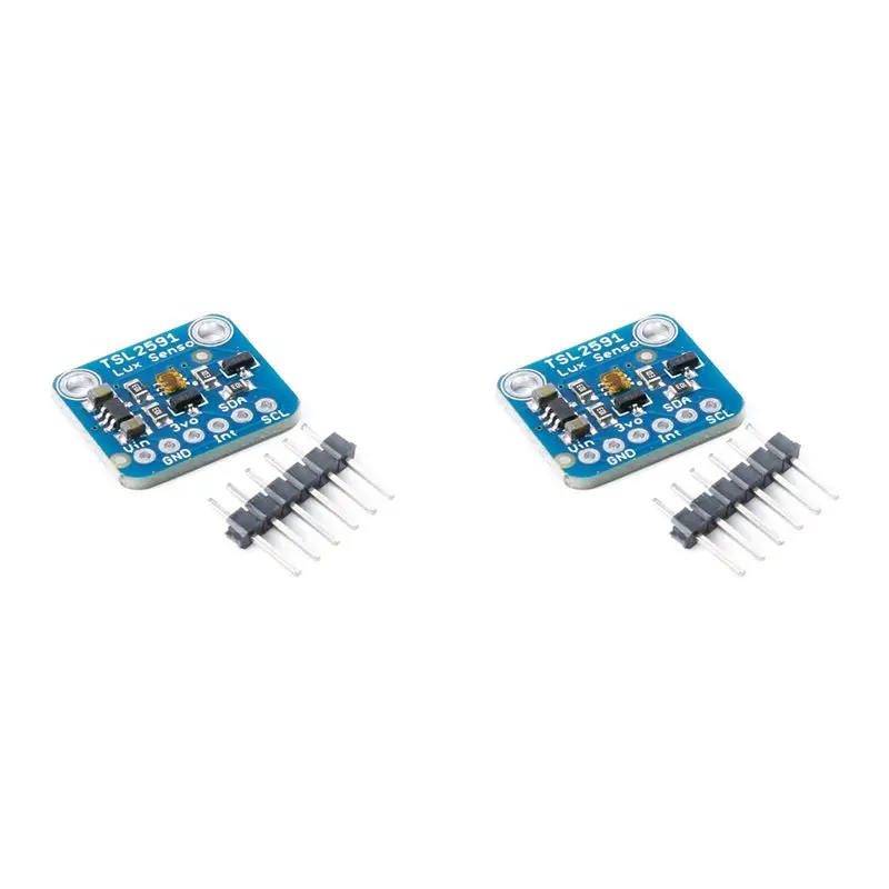 

2X TSL2591 Digital Light Sensor Breakout Module High Dynamic Range IR Infrared Full Spectrum Diodes Detect 3.3V-5V