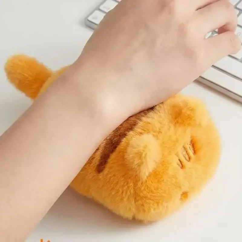 Lying Posture Cat Plush Mouse Pad Super Soft Fluffy Kitten Stuffed Doll Comfort Sleep Hugging Pillow Cozy Companion Adorable