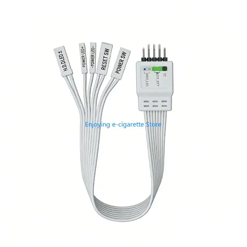 9Pin F Panel Extension Cable For Computer Case Front Panel Switches And Indicators Extender Cord White Color Y4QF