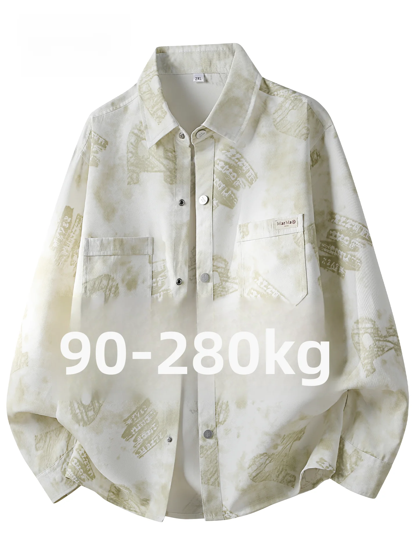 

Loose Large Size Men's Long Sve irt Casual Sle Tie Dye Print Open Cardigan Faionable Streetwear Breathable Polyester