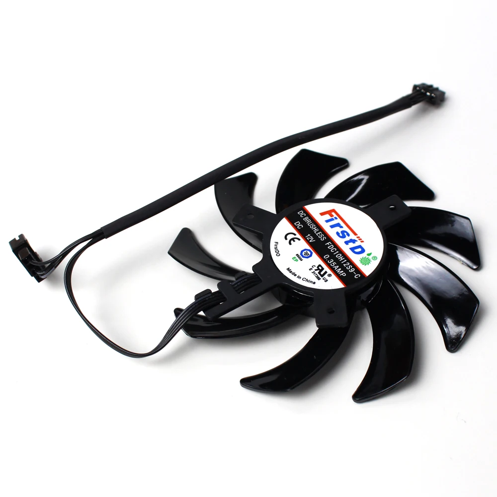 FDC10H12S9-C 4 Pin Graphics Card Cooling Fan For ASUS GTX 1660 1660Ti DUAL EVO OC RTX2060 Graphics Card Cooler Fan