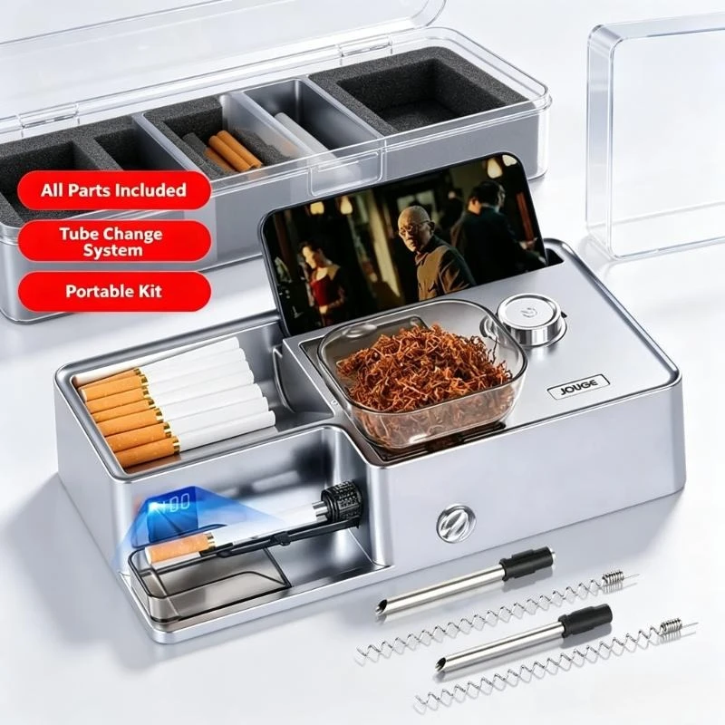 Multi Size Round Tube Filling Equipment, 3-In-1 Automatic Electric Injector With Smart Sensor And Matching Tweezers Accessory