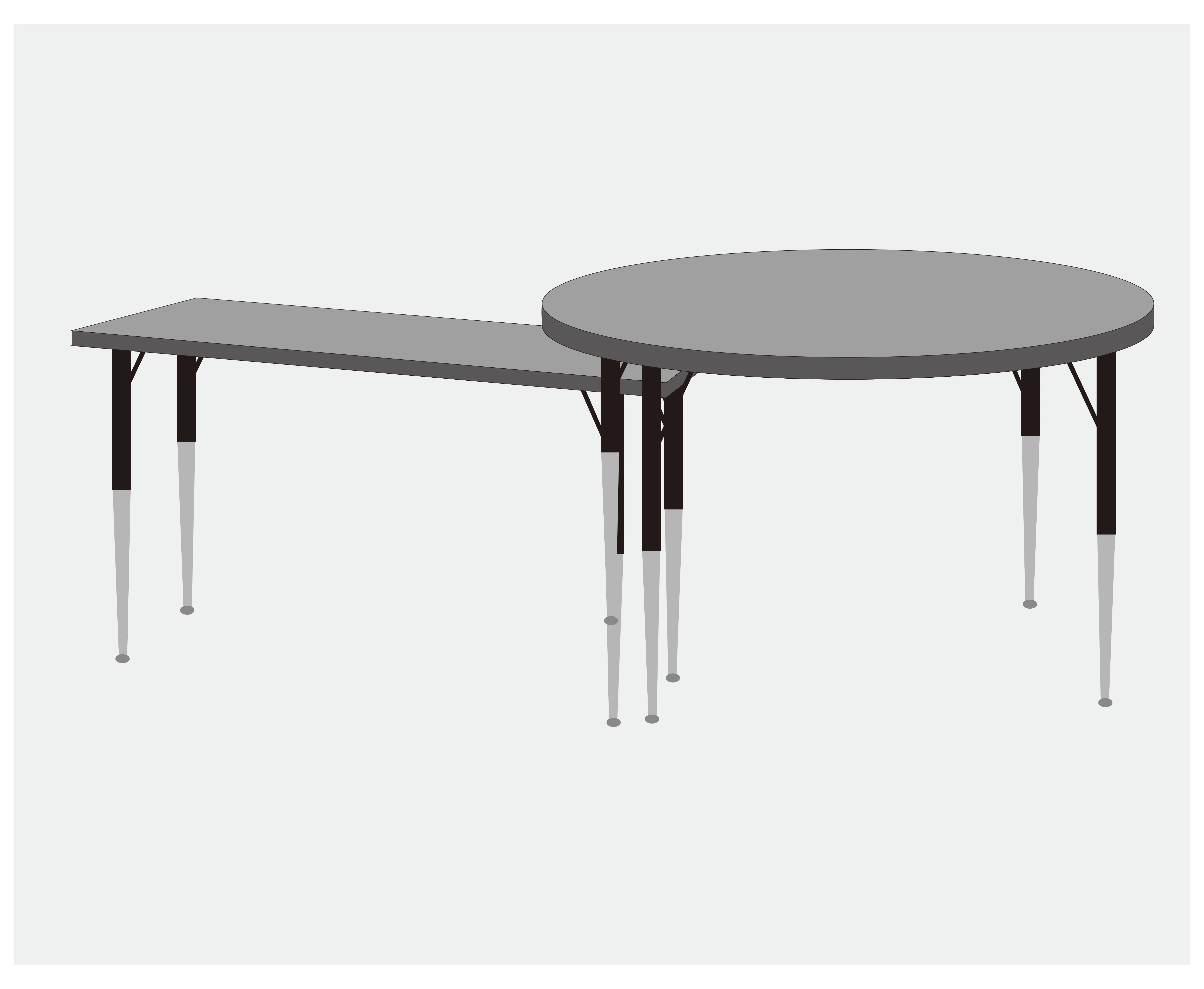 CE Folding 547-750mm Steel Frame Desk Office Dining Table Coffee Table Furniture Table Adjustable Folding Legs
