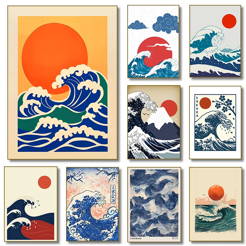 Home Fragrance Ocean Breeze - Japanse Wave Zonsondergang Blauwe en Witte